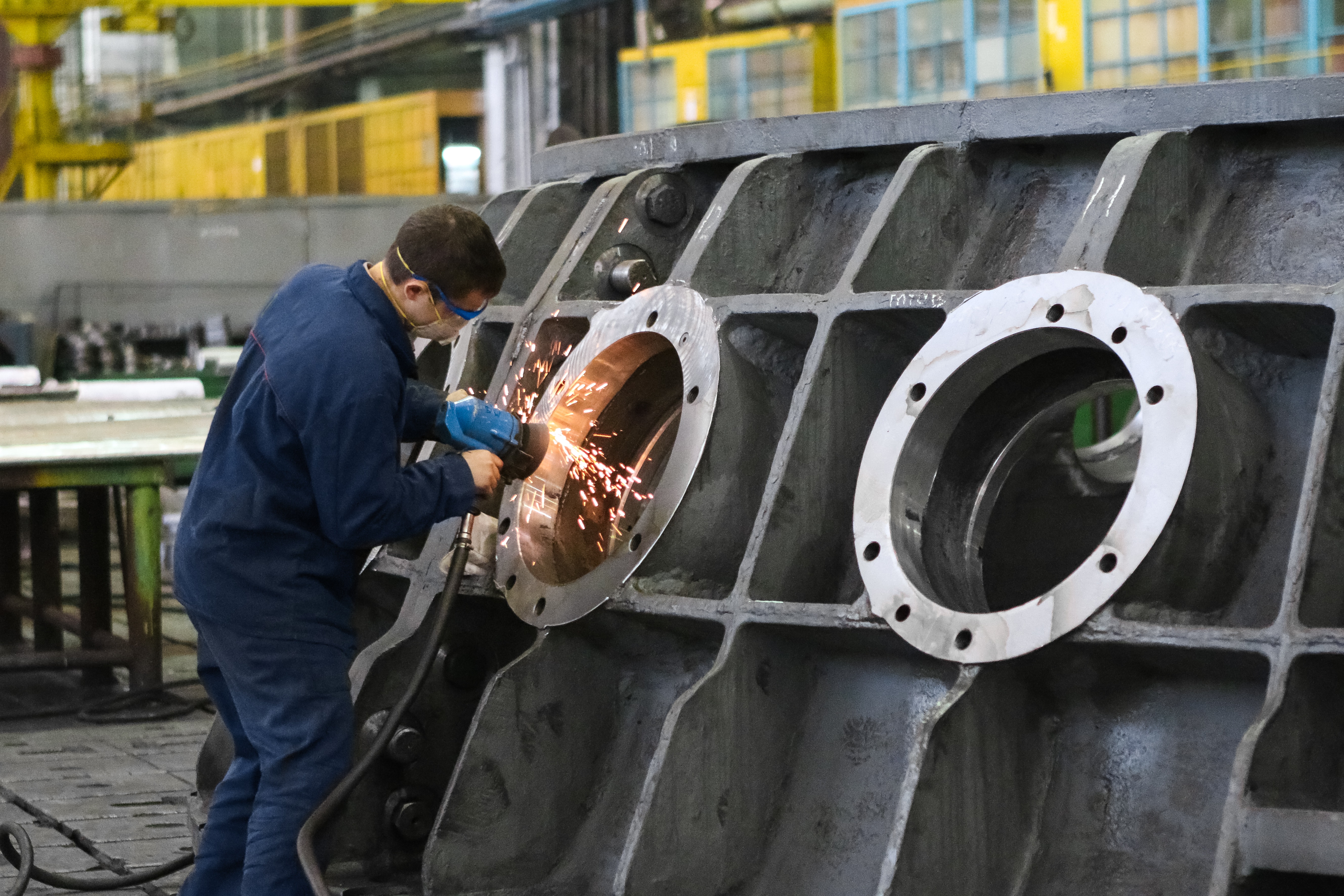 Industry manufacturing metal polishing