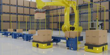 Robotic palletizing to automate stacking of goods on pallets