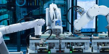 Assembly line robotics and automation in manufacturing
